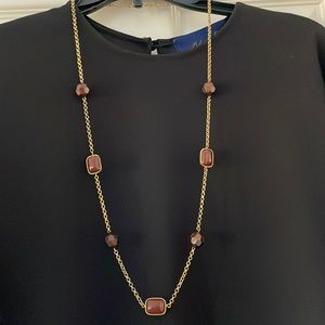 Beautiful necklace with brown beads perfect for this fall & beyond. Bundle now!